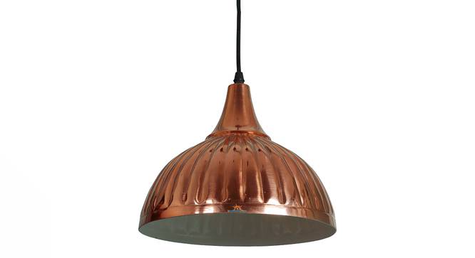 Isabel brown Aluminium Hanging Lights (Brown) by Urban Ladder - Design 1 Side View - 798896