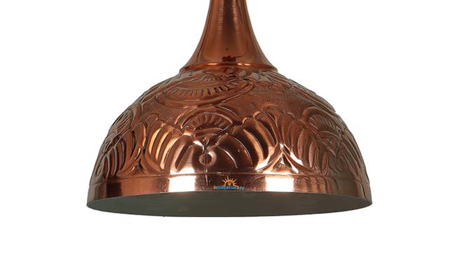 Jane brown Aluminium Hanging Lights (Brown) by Urban Ladder - Design 1 Side View - 798897