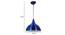 Laura Blue Aluminium Hanging Lights (Blue) by Urban Ladder - Design 1 Dimension - 798904