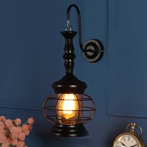 Collections New In Solapur Design Floretta Black Iron Wall Lights (Black)