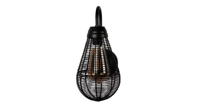 Lindal Black Iron Wall Lights (Black) by Urban Ladder - Front View Design 1 - 798968