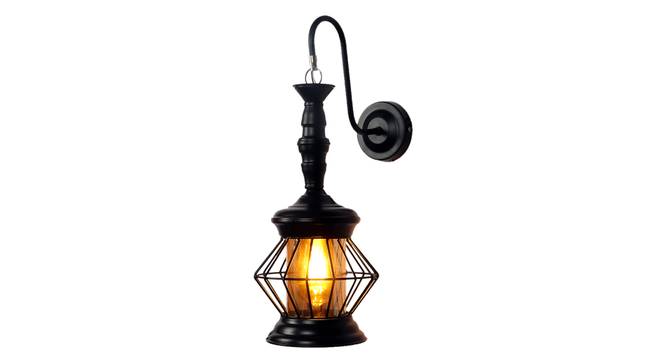 Iolanda Black Iron Wall Lights (Black) by Urban Ladder - Front View Design 1 - 798970