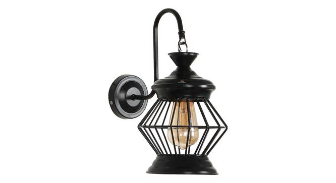 Francis Black Iron Wall Lights (Black) by Urban Ladder - Front View Design 1 - 798978