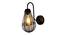 Lindal Black Iron Wall Lights (Black) by Urban Ladder - Design 1 Side View - 798979