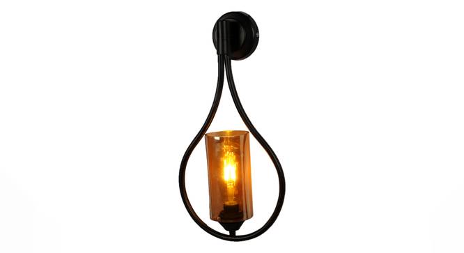 Livy Black Iron Wall Lights (Black) by Urban Ladder - Design 1 Side View - 798984