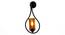 Livy Black Iron Wall Lights (Black) by Urban Ladder - Design 1 Side View - 798984