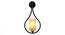 Dianthe Black Iron Wall Lights (Black) by Urban Ladder - Design 1 Side View - 798985