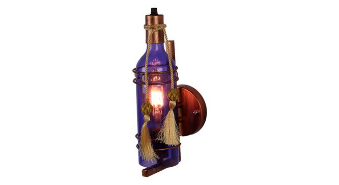 Ilianna Blue Iron Wall Lights (Blue) by Urban Ladder - Front View Design 1 - 799019