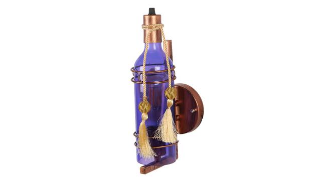 Ilianna Blue Iron Wall Lights (Blue) by Urban Ladder - Design 1 Side View - 799031