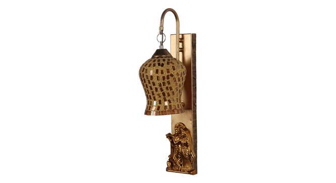 Lindall Gold Iron and Plastic Wall Lights (Gold) by Urban Ladder - Front View Design 1 - 799059