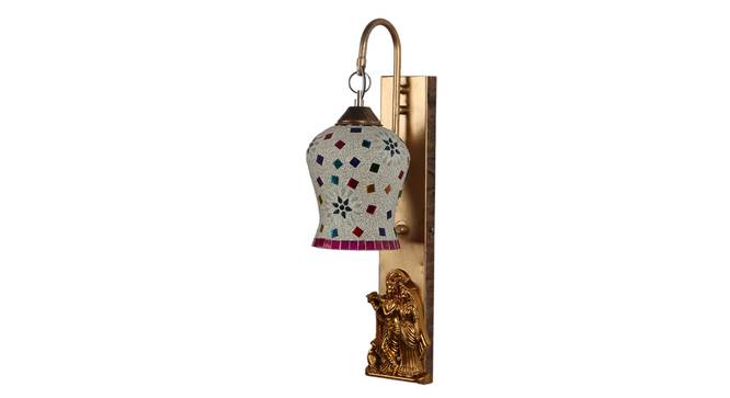 Floris Gold Iron and Plastic Wall Lights (Gold) by Urban Ladder - Front View Design 1 - 799060