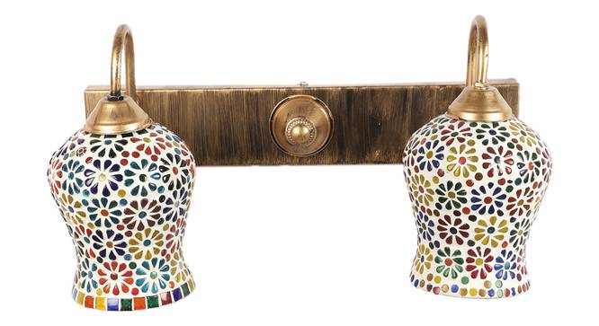 Anisa Gold Iron Wall Lights (Gold) by Urban Ladder - Front View Design 1 - 799065