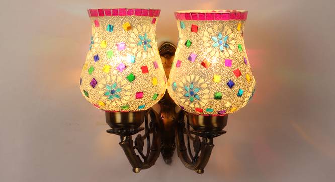 Annie Gold Iron Wall Lights (Gold) by Urban Ladder - Front View Design 1 - 799067