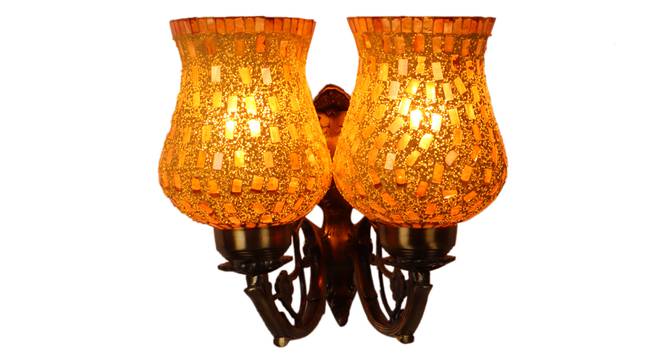 Alice Gold Iron Wall Lights (Gold) by Urban Ladder - Front View Design 1 - 799068