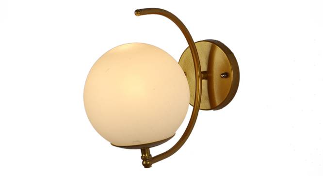 Lurlene Gold Iron Wall Lights (Gold) by Urban Ladder - Design 1 Side View - 799071