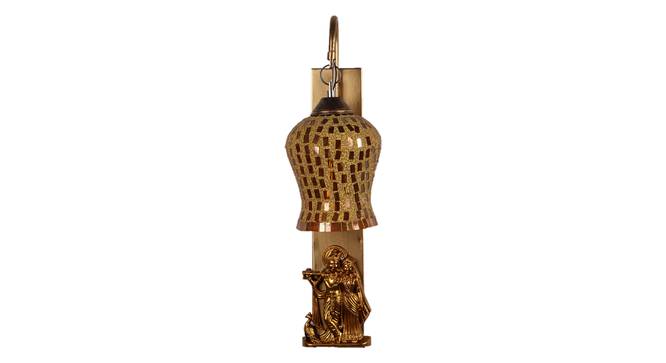 Lindall Gold Iron and Plastic Wall Lights (Gold) by Urban Ladder - Design 1 Side View - 799075