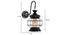 Fyodor Black Iron Wall Lights (Black) by Urban Ladder - Design 1 Dimension - 799083