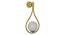 Palmyra Gold Iron Wall Lights (Gold) by Urban Ladder - Front View Design 1 - 799150