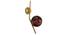 Sadira Gold Iron Wall Lights (Gold) by Urban Ladder - Front View Design 1 - 799177