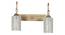 Holleigh Gold Iron Wall Lights (Gold) by Urban Ladder - Front View Design 1 - 799179