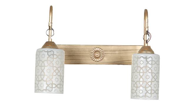 Hazle Gold Iron Wall Lights (Gold) by Urban Ladder - Front View Design 1 - 799180