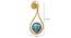 Ginebra Gold Iron Wall Lights (Gold) by Urban Ladder - Design 1 Dimension - 799195