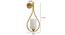 Crisanto Gold Iron Wall Lights (Gold) by Urban Ladder - Design 1 Dimension - 799201