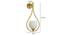 Sadra Gold Iron Wall Lights (Gold) by Urban Ladder - Design 1 Dimension - 799205