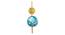Yasmeena Gold Iron Wall Lights (Gold) by Urban Ladder - Ground View Design 1 - 799209