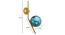 Yasmeena Gold Iron Wall Lights (Gold) by Urban Ladder - Design 1 Dimension - 799221