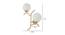 John Gold Iron Wall Lights (Gold) by Urban Ladder - Design 1 Dimension - 799259