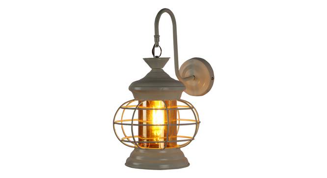 Zehra White Iron Wall Lights (White) by Urban Ladder - Front View Design 1 - 799342
