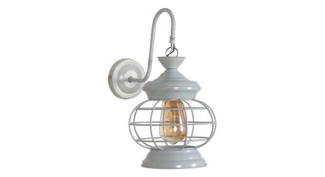 Gabriel White Iron Wall Lights (White) by Urban Ladder - Front View Design 1 - 799345