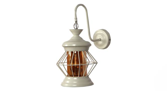 Eilah White Iron Wall Lights (White) by Urban Ladder - Design 1 Side View - 799354