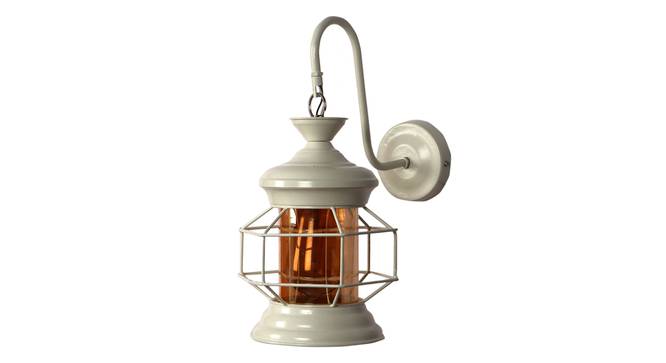 Lyndall White Iron Wall Lights (White) by Urban Ladder - Design 1 Side View - 799355