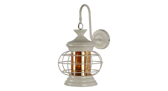 Zehra White Iron Wall Lights (White) by Urban Ladder - Design 1 Side View - 799356