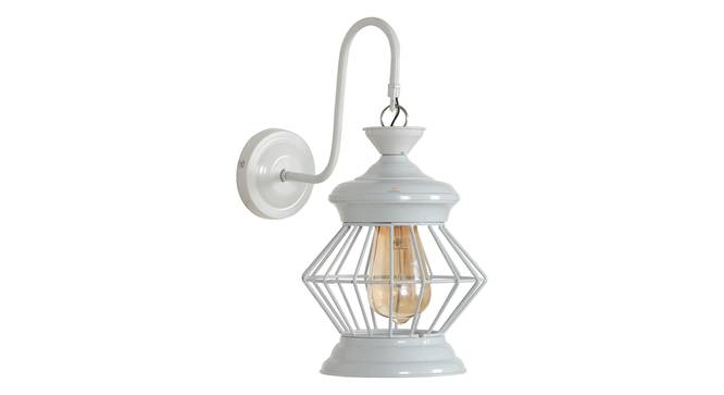 Hanako White Iron Wall Lights (White) by Urban Ladder - Design 1 Side View - 799357