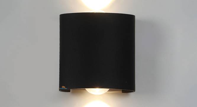 Elanah Black Aluminium Wall Lights (Black) by Urban Ladder - Design 1 Side View - 799388