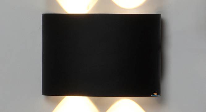Pansy Black Aluminium Wall Lights (Black) by Urban Ladder - Design 1 Side View - 799389