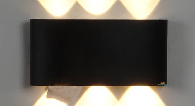 Loranna Black Aluminium Wall Lights (Black) by Urban Ladder - Design 1 Side View - 799390