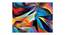 Abstract Couple Painting - 24 x 18 inch (multi-color) by Urban Ladder - Front View Design 1 - 799465