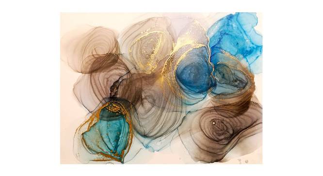 Alcohol Ink Texture Painting - 24 x 18 inch (multi-color) by Urban Ladder - Front View Design 1 - 799468