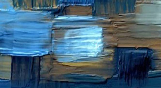 Abstract Blue and Gold Painting - 24 x 14 inch (multi-color) by Urban Ladder - Design 1 Side View - 799484