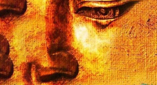 Abstract Buddha Painting - 19 x 24 inch (multi-color) by Urban Ladder - Design 1 Side View - 799485