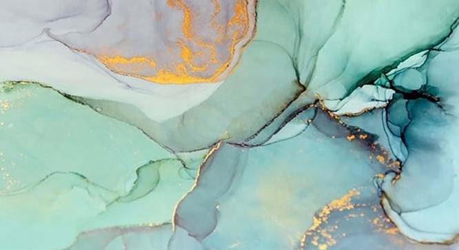 Abstract Marble Painting - 24 x 16 inch (multi-color) by Urban Ladder - Design 1 Side View - 799487