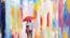 Couple In The Rain Painting - 24 x 16 inch (multi-color) by Urban Ladder - Design 1 Side View - 799496