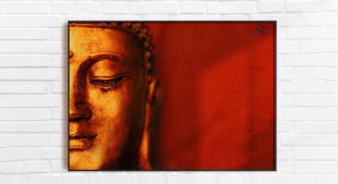 Half-face Buddha Painting - 24 x 18 inch (multi-color) by Urban Ladder - Front View Design 1 - 799540