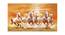 Lucky White Horses Painting - 24 x 14 inch (multi-color) by Urban Ladder - Front View Design 1 - 799542