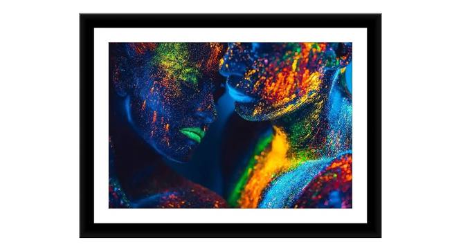 Neon Woman Portrait Painting - 24 x 16 inch (multi-color) by Urban Ladder - Front View Design 1 - 799548