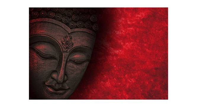 Red Background Buddha Painting - 24 x 16 inch (multi-color) by Urban Ladder - Front View Design 1 - 799552